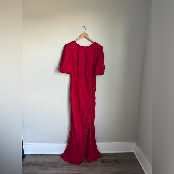 SALONI Dresses & Skirts - Salon red silk evening dress